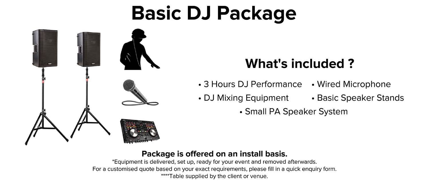 Basic DJ Package Details