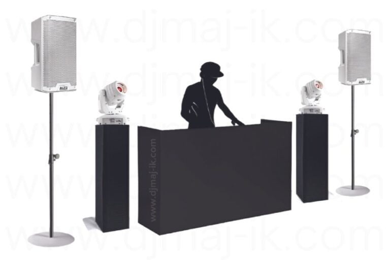 Black & White DJ Equipments Package Setup