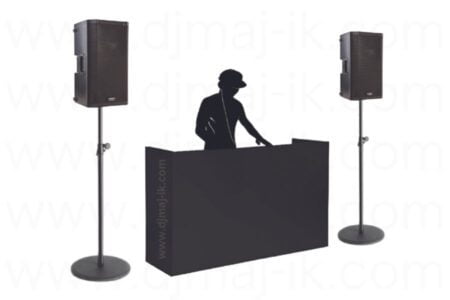 All Black DJ Equipment Package Setup