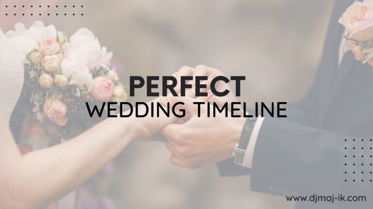 How to Create the Perfect Wedding Timeline